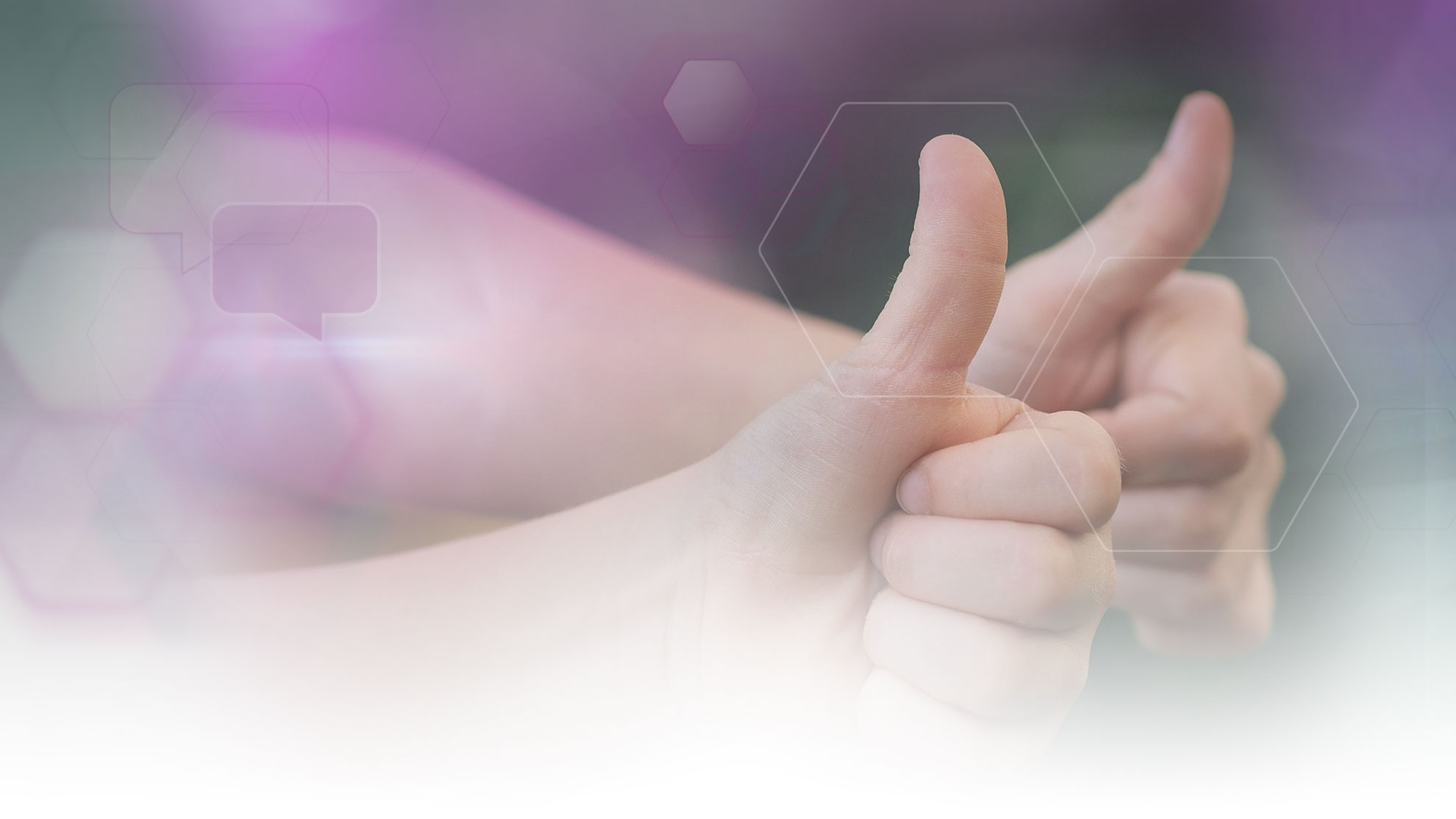 background picture with thumb up