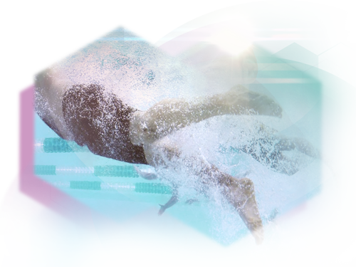 Mann beim Schwimmen