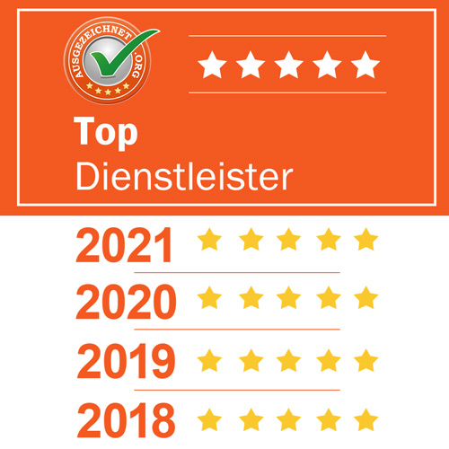 Auszeichnung von ausgezeichnet.org als Top Dienstleister bei der dauerhaften Haarentfernung