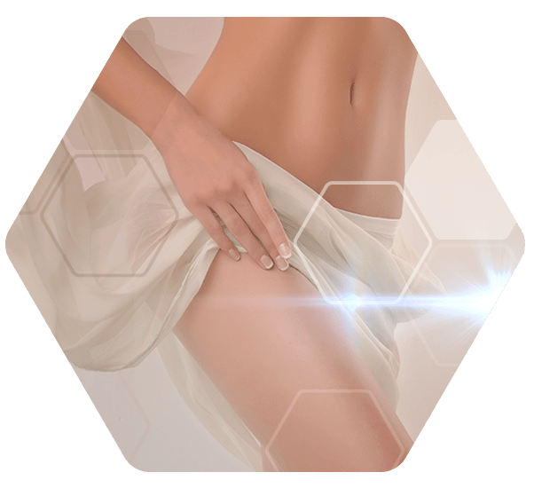 Honeycomb intimate area gentle treatment
