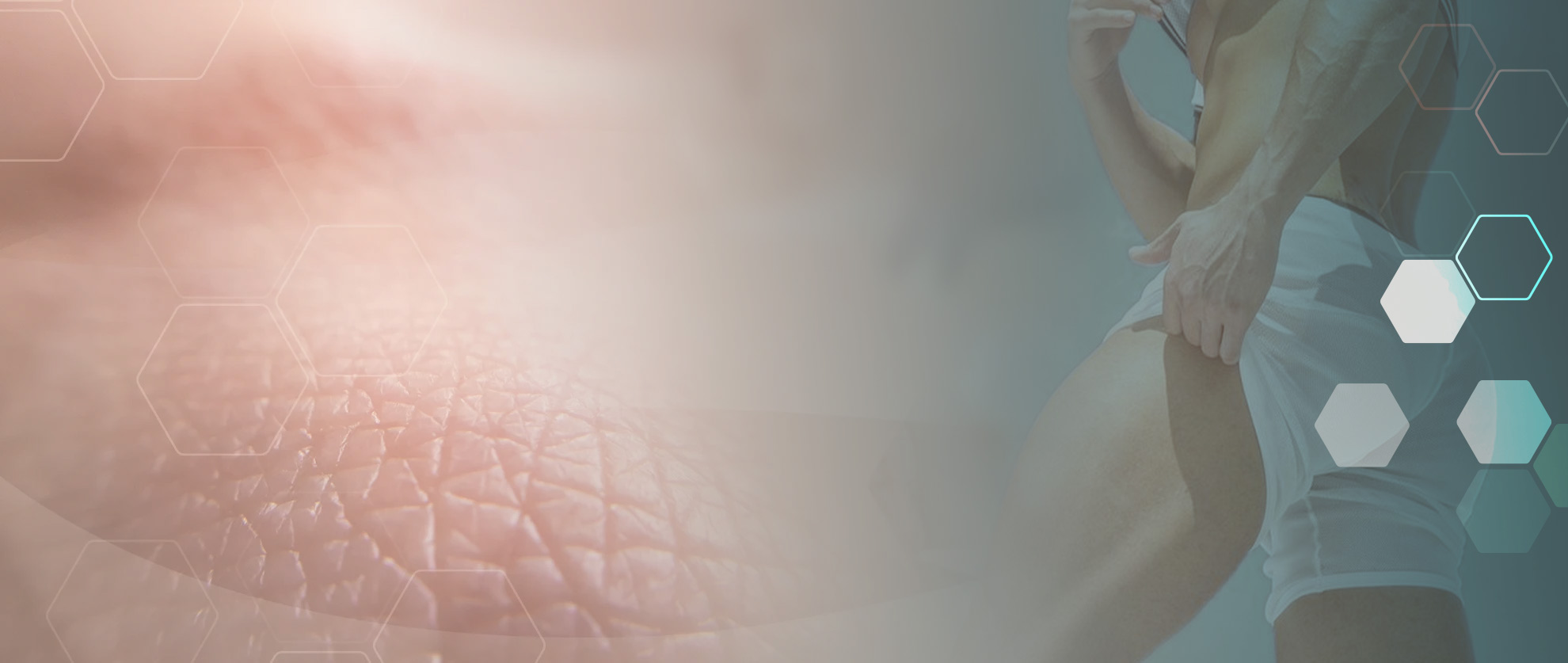 Hintergrundbild Foto von sexy Männerpo und Makroaufnahme Hautzellen