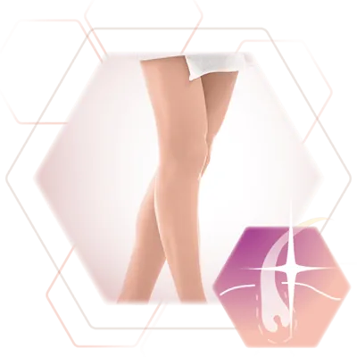 Photo body region woman legs permanent hair removal
