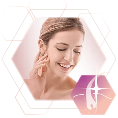 Photo body region woman face permanent hair removal